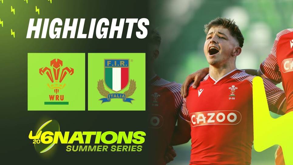 Wales v Italy U20 highlights Wales v Italy U20 highlights